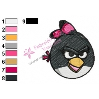 Angry Birds Sister Embroidery Design 02